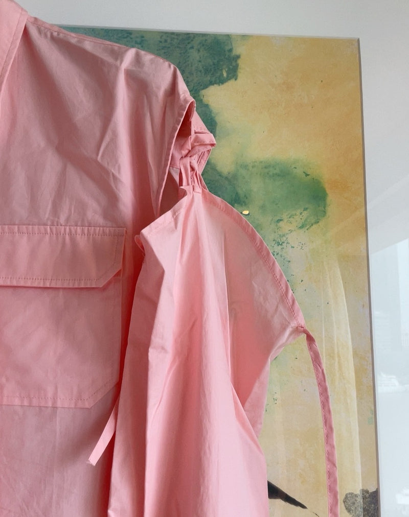 Detachable sleeves - Pink Shirt