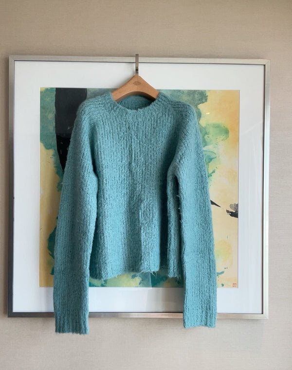 oversized lake blue knit